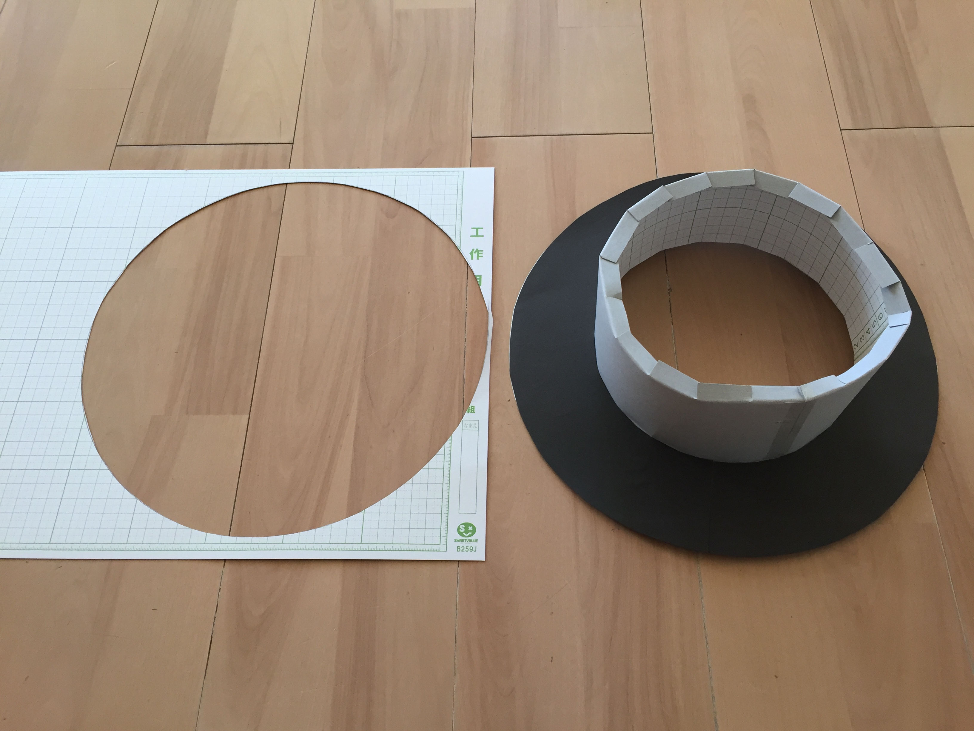 発表会衣装に 画用紙を使った帽子 ハット の作り方