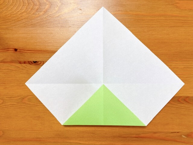 折り紙 カエル ー簡単 ３歳児から一人で折れる平面カエルー